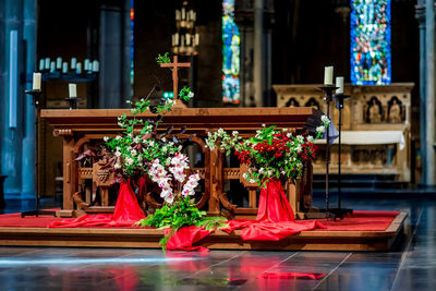 Flowers in temple