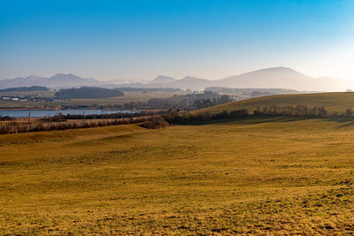 Scenic view of landscape against sky