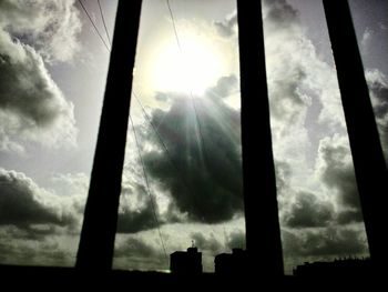 Low angle view of cloudy sky