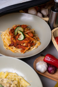 Close-up of food in plate