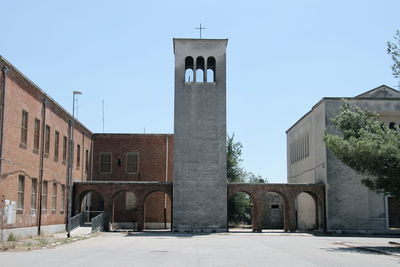 View of built structure against clear sky