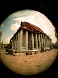 View of built structure against sky