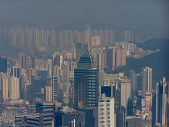 Aerial view of buildings in city