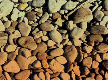 Full frame shot of stones