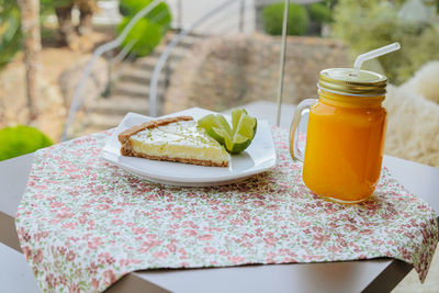Close-up of drink on table