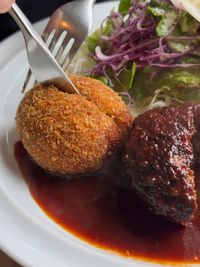 Close-up of food in plate