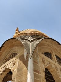 Low angle view of historical building against sky