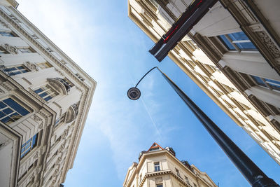 Low angle view of buildings against sky