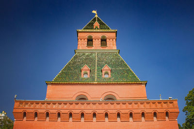 Kremlin tower against blue sky