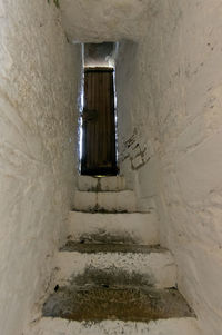 Low angle view of staircase in building