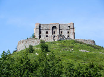 Low angle view of historical building against sky