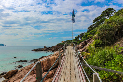 Panoramic view of sea against sky