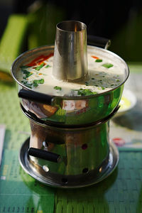 Close-up of drink on table