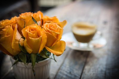 Close-up of drink on table