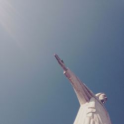 Low angle view of tower against clear sky