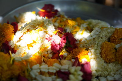 Close-up of marigold flowers