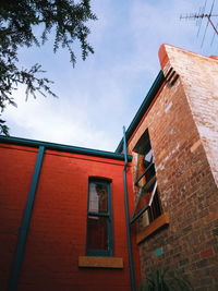 Low angle view of building against sky