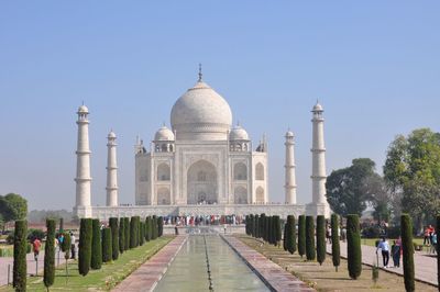 View of historical building against clear sky