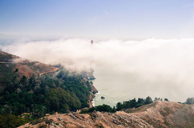 Scenic view of landscape against sky