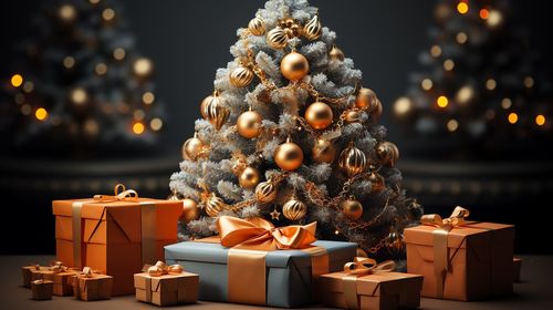 Close-up of christmas decorations