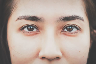 Close-up portrait of woman