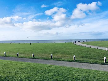 Scenic view of landscape against sky