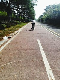 People walking on road