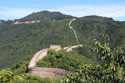 Scenic view of mountain against sky