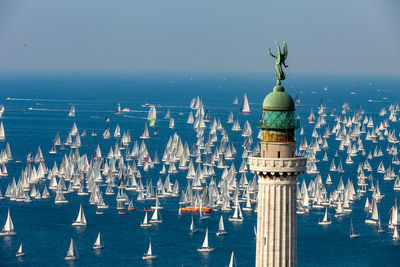 View of barcolana  world record regatta