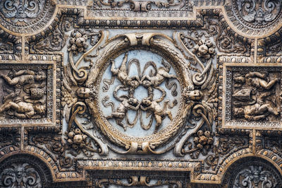 Full frame shot of ornate sculpture