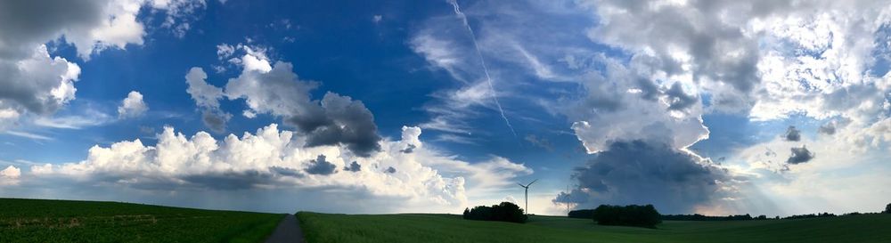 Panoramic view of landscape against sky