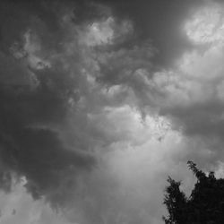 Low angle view of cloudy sky