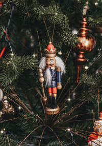 Christmas decoration hanging on tree