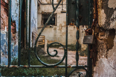 Old rusty lock. 