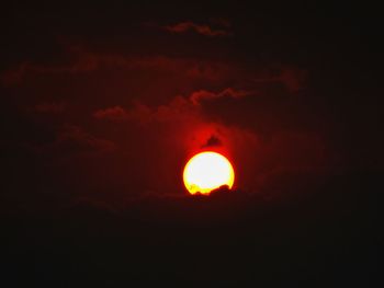 Scenic view of sky at night