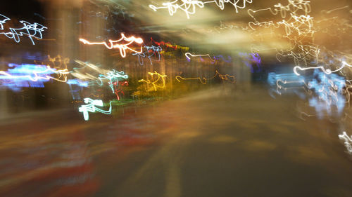 View of illuminated building at night