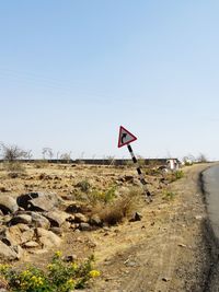 Flag against clear sky