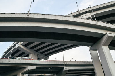 Low angle view of bridge against sky