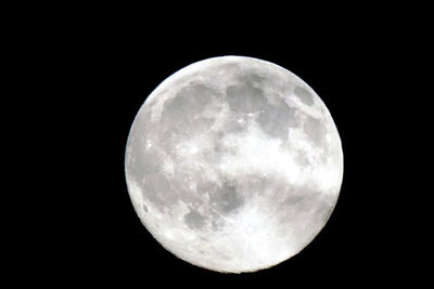 Low angle view of moon in sky