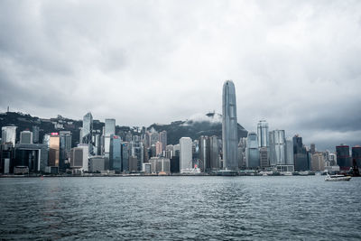 Modern buildings at victoria harbour in city