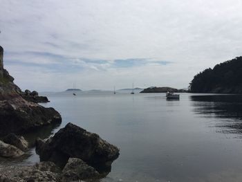 Scenic view of sea against sky