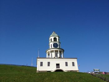 Built structure against clear blue sky