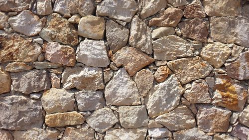 Full frame shot of stone wall