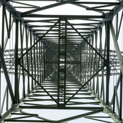 Metal structure against sky