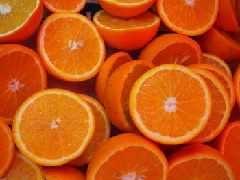 Full frame shot of orange fruits