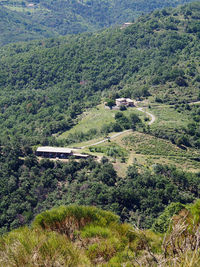 High angle view of townscape