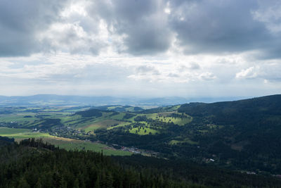 Scenic view of landscape against sky