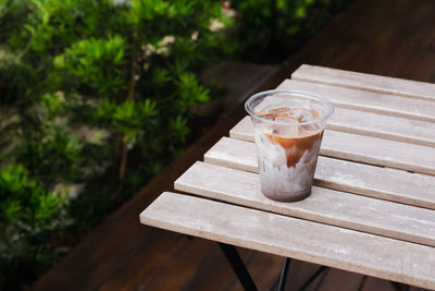 Close-up of drink on table