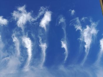 Low angle view of blue sky