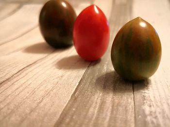 Close-up of fruits on table